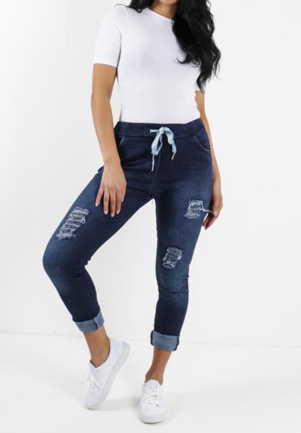 Magic Denim Jeans With Frayed Detailing (3 Colours) – Missy Online: Shoes,  Fashion & Accessories Based in Leeds