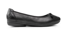 Rieker L8352-01 Black Anita Leather Ballet Pump Shoe