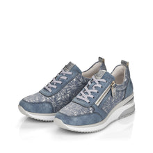 Remonte D2401-12 Blue Print wedge Trainers