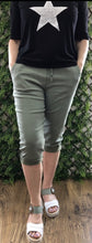 Ashley Magic Cropped Plain Capri Trousers (6 Colours)