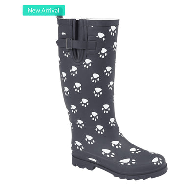 Paws Navy Wellington Boots