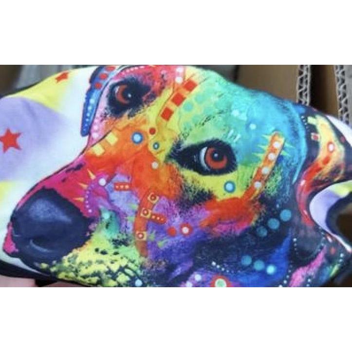 Face Mask Multi coloured dog