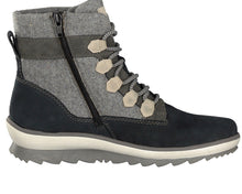 Remonte R8481-40 Columbo Tex Grey And Navy Combination Boots